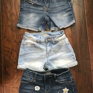Justice shorts 8 slim lot of 3